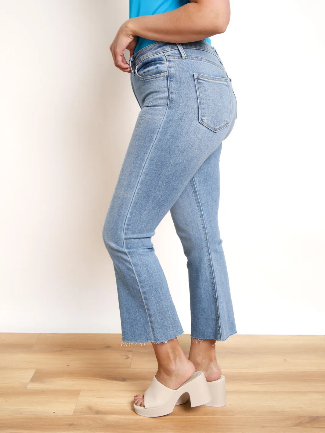 Jackie Cropped Flare Jeans- Final Sale
