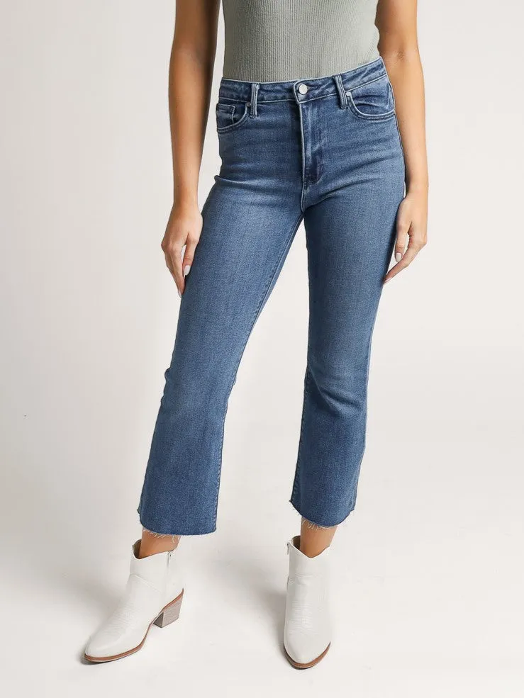 Jackie Cropped Flare Jeans- Final Sale